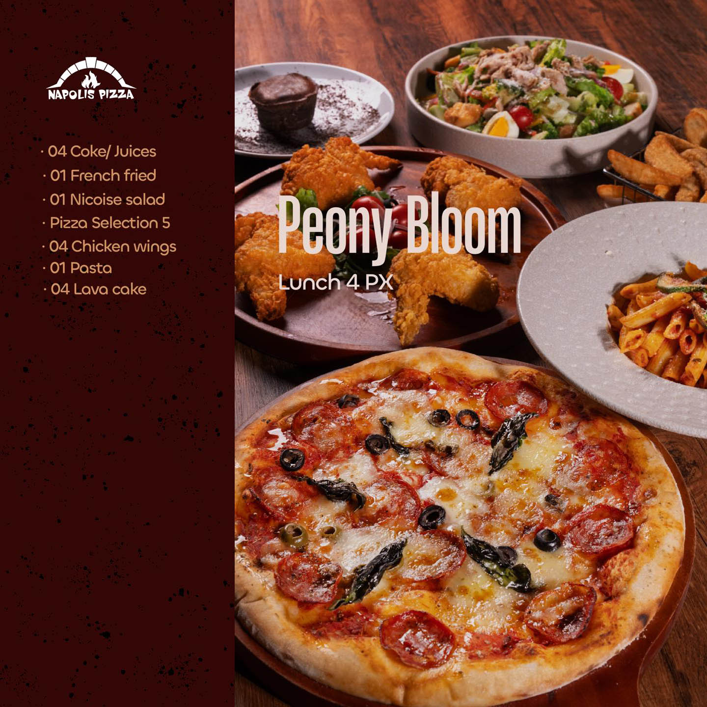 Set ăn trưa Poney Bloom (Dành cho 4 người)